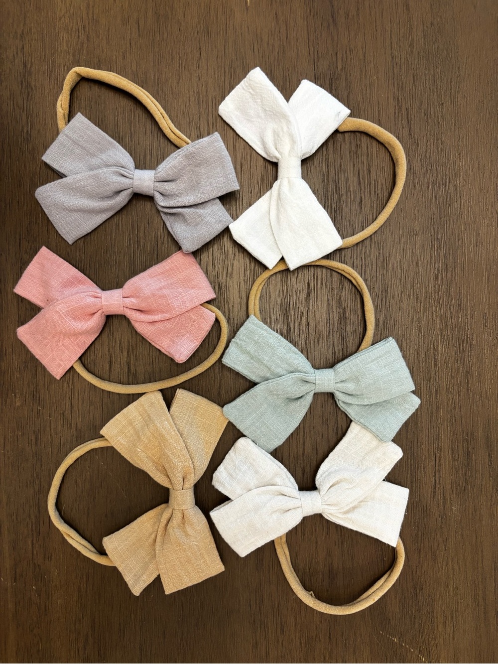 Kids Soft Bow Headbands - Multi Color Pack